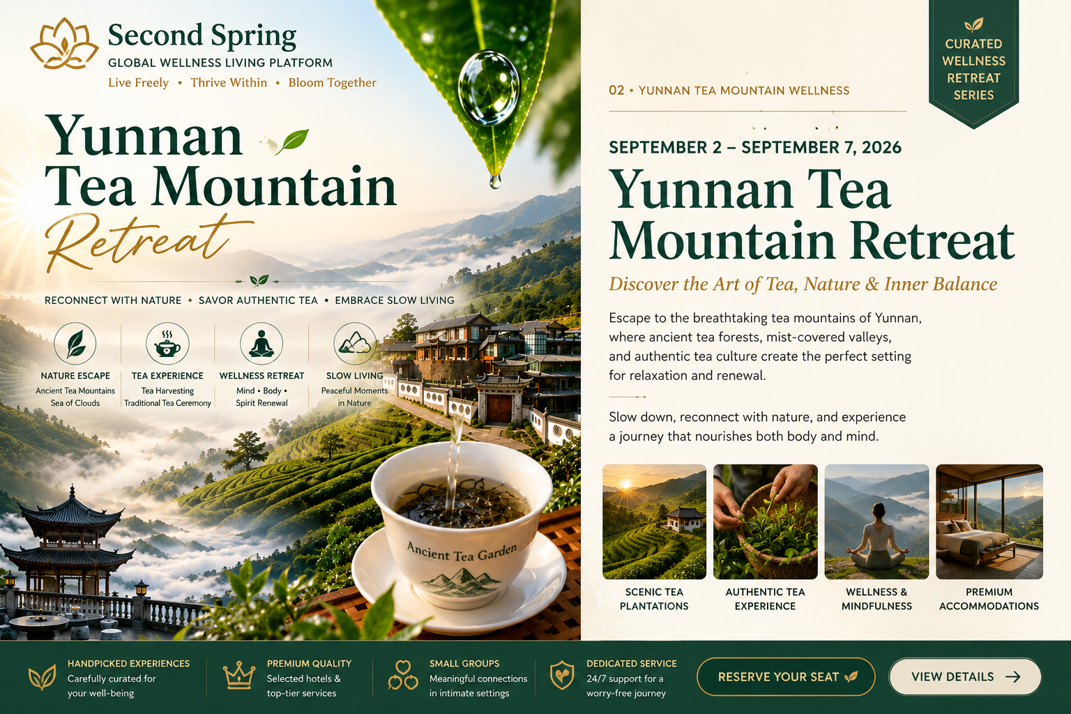 Yunnan Tea Mountain Retreat: discover the art of tea, nature and inner balance